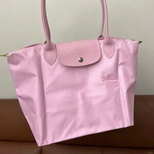 LONGCHAMP pink large shopping bag